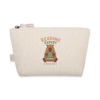 Reading Expert Cabybara: Upside-Down Book - Organic Pouch - nature - Front