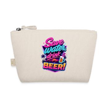 Save Water, Drink Beer | Retro Beer Saying - Organic Pouch - nature - Front
