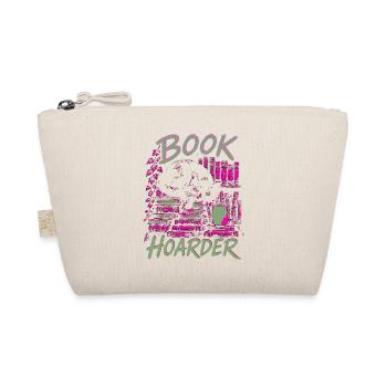 Book Hoarder Bücherhorde Katze Neon Farben - Bio-Täschchen - Natur - Vorne
