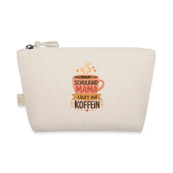 Schulkind Mama läuft auf Koffein - Bio-Täschchen - Natur - Vorne