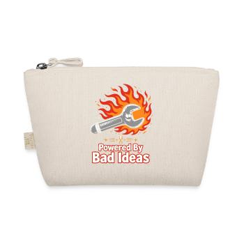 Powered By Bad Ideas Schraubenschlüssel - Bio-Täschchen - Natur - Vorne