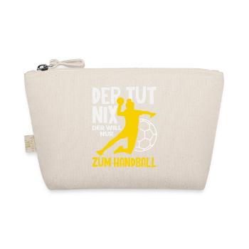 Handball Handballer Handball Trainer Fan Geschenk - Bio-Täschchen - Natur - Vorne