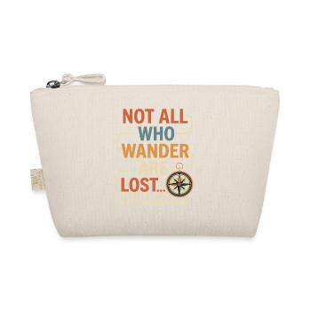 Nicht alle, die wandern, sind verloren – Wander-T-Shirt - Bio-Täschchen - Natur - Vorne