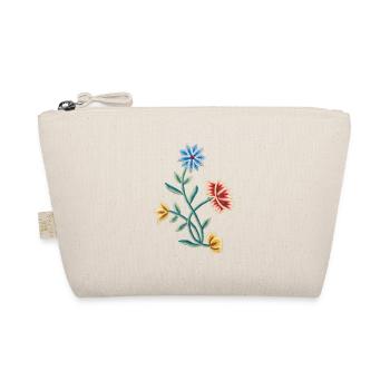Embroidery motif Nordland bunad - Organic Pouch - nature - Front