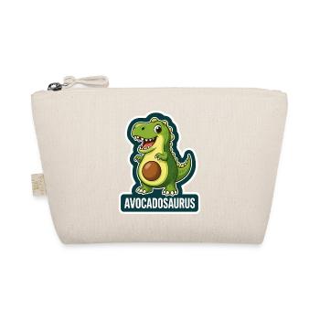 Niedlicher Avocadosaurus Dinosaurier T-Rex - Bio-Täschchen - Natur - Vorne
