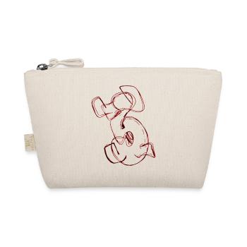 Favourite number 3 Three 3 - Organic Pouch - nature - Front