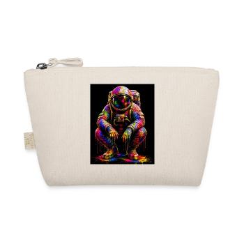 Colorful Space Astronaut - Organic Pouch - nature - Front