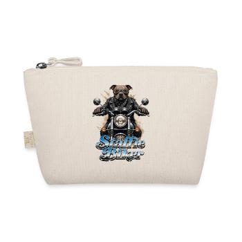 Staffie biker 1b-049b - Organic Pouch - nature - Front