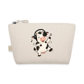 Cow dancing to music farmer farm - Organic Pouch - nature - Front