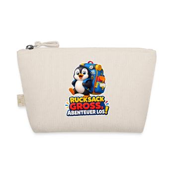 Pinguin Rucksack groß Abenteuer los Reise Humor - Bio-Täschchen - Natur - Vorne