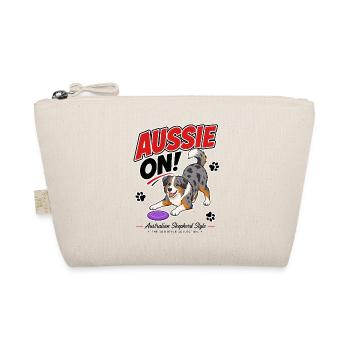 Aussie On! Australian Shepherd - Organic Pouch - nature - Front