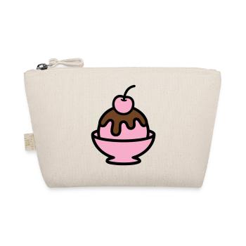 Sundae Cherry Artwork - Organic Pouch - nature - Front