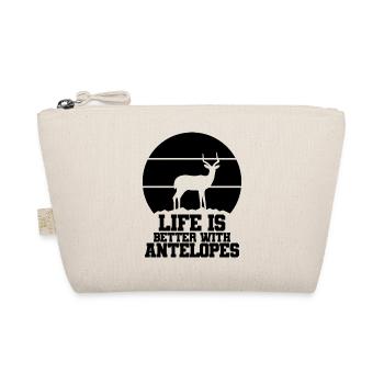 Antelope Humor Saying - Organic Pouch - nature - Front