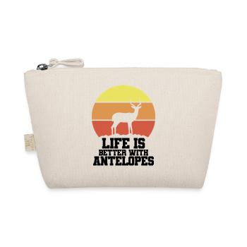 Slogan humoristique de safari vintage Antelope - Trousse biologique - nature - Devant