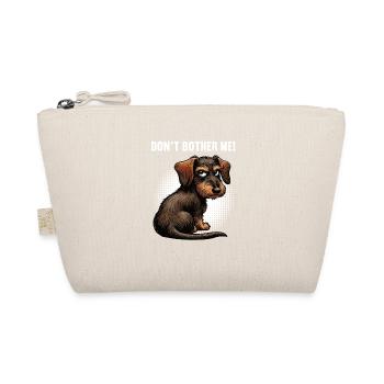 Don't Bother Me Wire-haired Dachshund Dachshund Dachshund Holder - Organic Pouch - nature - Front