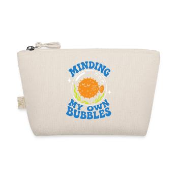 Minding My Own Bubbles Puffer Fish - Organic Pouch - nature - Front