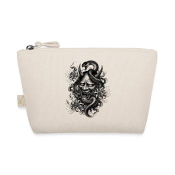 Masque Hannya avec serpent dans le style Irezumi - Trousse biologique - nature - Devant
