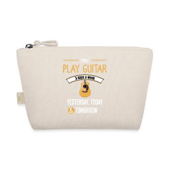 Funny Guitar Quote - Organic Pouch - nature - Front