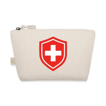 First Aid Shield Medical Emergency Healthcare Symb - Organic Pouch - nature - Front