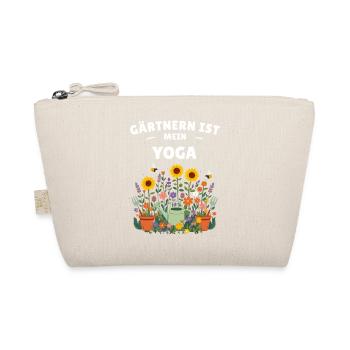 Gärtnern ist mein Yoga – Lustiges Garten Shirt - Bio-Täschchen - Natur - Vorne