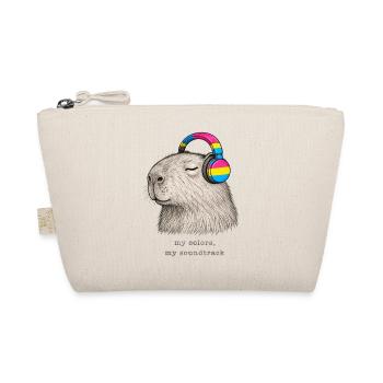 my colors my soundtrack - pansexual pride cappy - Bio-Täschchen - Natur - Vorne