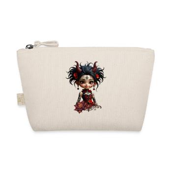 Gothic Lotus Chibi - Organic Pouch - nature - Front