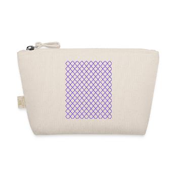 Lila Quatrefoil-Gitter Muster - Bio-Täschchen - Natur - Vorne