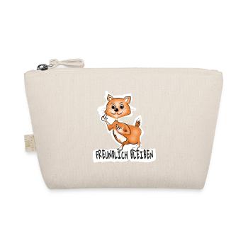 Freundlicher Fuchs Flip Botschaft - Bio-Täschchen - Natur - Vorne