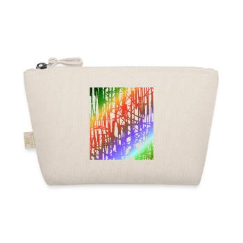 Regenbogen Liniengewitter - Bio-Täschchen - Natur - Vorne