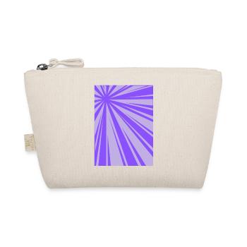 Violette Pulsationsgrafik - Bio-Täschchen - Natur - Vorne