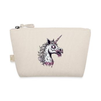 Zombie Einhorn - Bio-Täschchen - Natur - Vorne