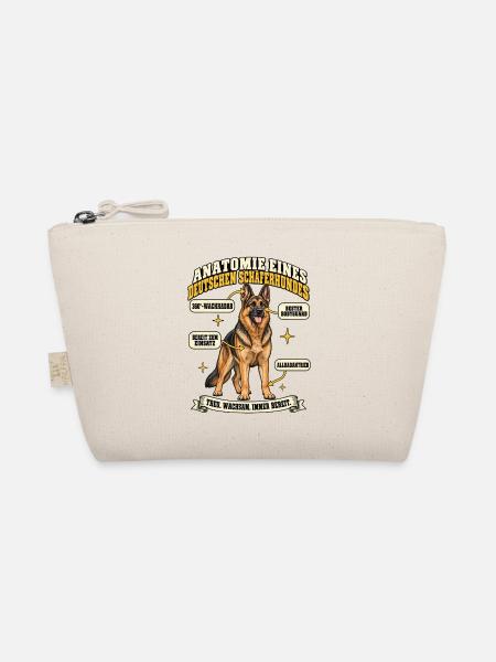 Deutscher Schäferhund Anatomie Spruch Geschenk - Bio-Täschchen - Natur