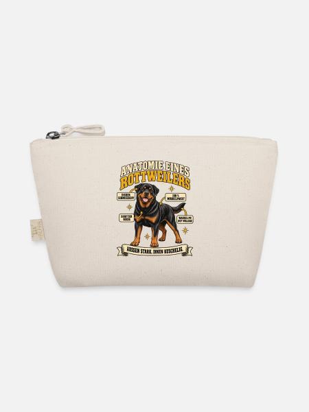 Rottweiler Anatomie Spruch Hund Geschenk - Bio-Täschchen - Natur