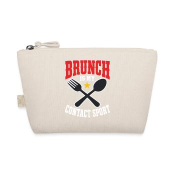 Brunch Is a Contact Sport – Brunch Humor - Bio-Täschchen - Natur - Vorne