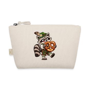 Waschbär mit Brezel  - Bio-Täschchen - Natur - Vorne