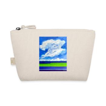 Kunst Wolke Acryl Künstler Jörg Langhans - Bio-Täschchen - Natur - Vorne