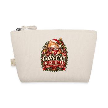 Cozy Cat Christmas - Bio-Täschchen - Natur - Vorne