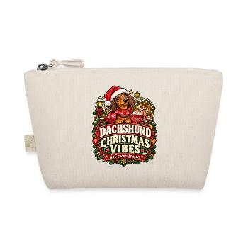 Christmas Dachshund - Bio-Täschchen - Natur - Vorne