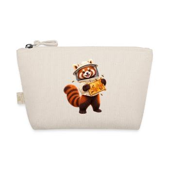 Roter Panda-Imker mit Wabenwabe - Bio-Täschchen - Natur - Vorne