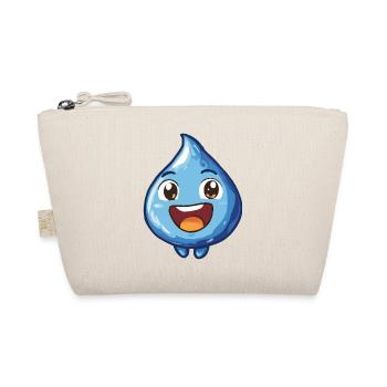 Fröhlicher Wassertropfen Cartoon - Bio-Täschchen - Natur - Vorne
