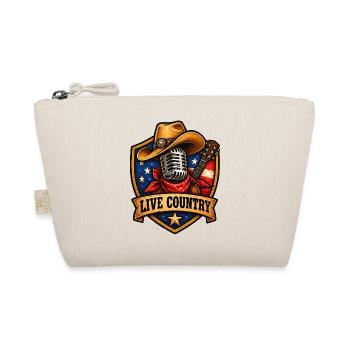 Live Country Shield Musikkultur - Bio-Täschchen - Natur - Vorne