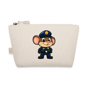 Mäuse Polizei / Polizistin Maus - Bio-Täschchen - Natur - Vorne