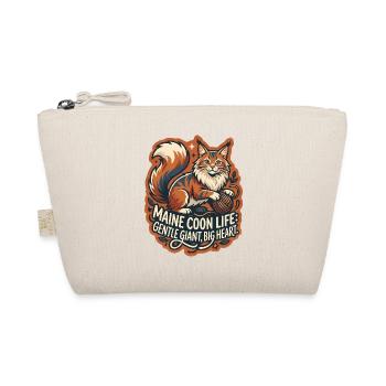 Maine Coon Cat Big Fluffy Yarn - Bio-Täschchen - Natur - Vorne