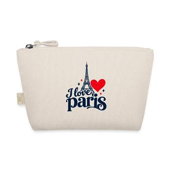 Ich liebe Paris - Bio-Täschchen - Natur - Vorne