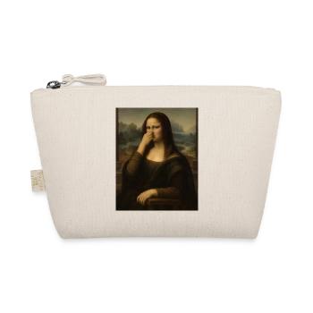 Die Mona Lisa bedeckt ihre Nase - Bio-Täschchen - Natur - Vorne