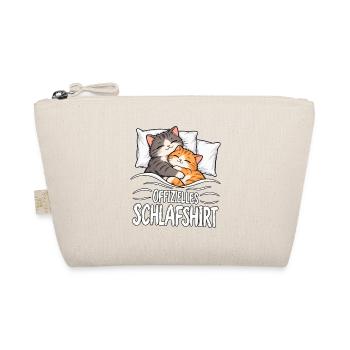 Schlafshirt Katze - Bio-Täschchen - Natur - Vorne