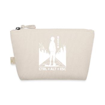 Cyberpunk-Silhouette mit CTRL ALT ESC - Bio-Täschchen - Natur - Vorne