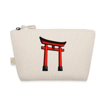 Roter Shinto-Torii Türbogen - Bio-Täschchen - Natur - Vorne