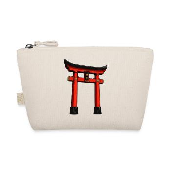 Roter Torii Türbogen Kunst - Bio-Täschchen - Natur - Vorne