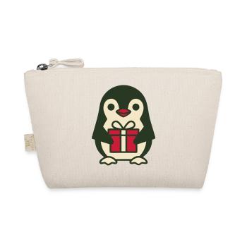 Pinguin Rotes Geschenk Icon - Bio-Täschchen - Natur - Vorne